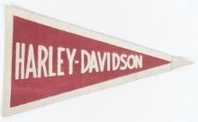 1930's Harley-Davidson Red Miniature Pennant