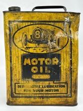 Early Regal Oil One Gallon Can w Racer Graphic