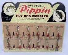 NOS Pflueger Pippin Fishing Lure Store Display