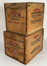 (2) Vintage Western Small Arms Ammunition Crates