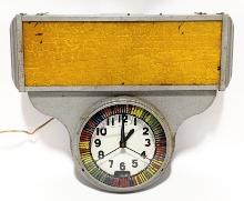 Vintage Ohio Adv. Display Co Lighted Spinner Clock