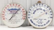 (2) Insurance Advertising Thermometer's