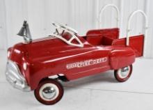 Repainted Murray Sad Face Fire Truck Pedal Car