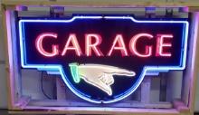 Garage Finger Tin Neon Sign