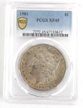 1901 U.S. Morgan Silver Dollar PCGS XF 45