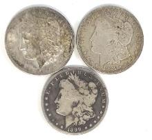 1899-O, 1904-O & 1921-D Morgan Silver Dollars