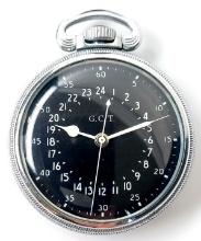 1941 Hamilton G.C.T. 4992B Military Pocket Watch