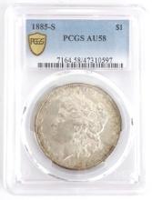 1885-S U.S. Morgan Silver Dollar PCGS AU 58