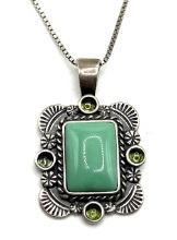 Sterling Silver Carlisle Jewelry Variscite Necklac