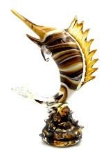 Murano Style Art Glass Swordfish Sculpture