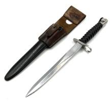 Swiss M57 Bayonet with Leather Sheath