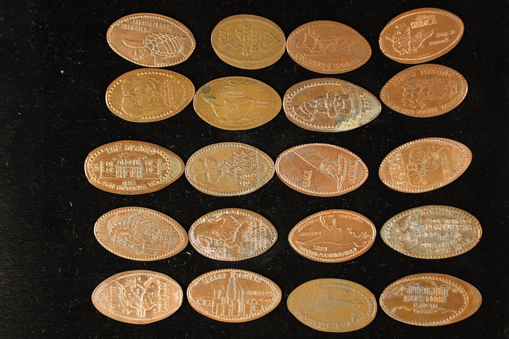 20 ELONGATED CENTS: LUCKY PENNIE, MAUI, MAGIC