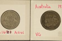 2-1926 AUSTRALIA SILVER 1 SHILLING .3242 OZ. ASW