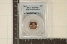 2009 LINCOLN CENT "PRESIDENCY" PCGS MS66RD