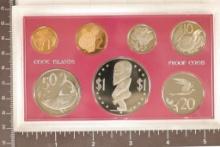 1972-7 COIN COOK ISLANDS PROOF SET NO OUTER BOX
