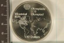 1973 CANADA SILVER $10 MONTREAL BRILLIANT UNC