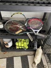 TENNIS GROUP - RACKETS AND BALLS
