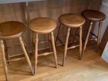 FOUR BAR STOOLS