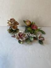 3 PIECES OF FLORAL CERAMICS