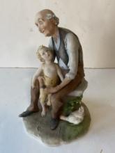 G CAPPE FIGURE - GRANDFATHER AND CHILD