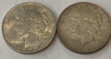 PAIR OF 1922 PEACE