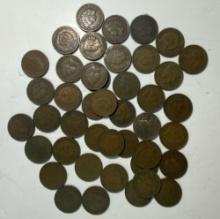 LOT OF INDIAN HEAD CENTS