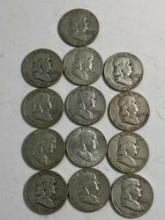 13 FRANKLIN HALVES