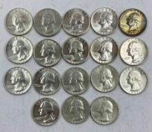 18 NICE WASHINGTON QUARTERS - SILVER