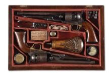 (A) FINE CASED PAIR OF COLT MODEL 1860 ARMY PERCUSSION REVOLVERS.