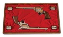 (C) COMMEMORATIVE CASED SET OF COLT SINGLE ACTION ARMY PONY EXPRESS PRESENTATION MODEL REVOLVERS