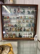 CABINET OF COLLECTIBLE GLASS **NO SHIPPING AVAILABLE**