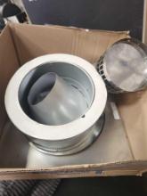 Rheem 3 in. x 5 in. Vertical Concentric Termination Vent Kit Stainless Steel for Mid Efficiency