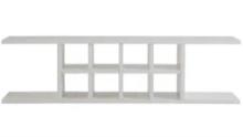Flex Hampton Bay Shelving Wall Cabinet with Dividers in White