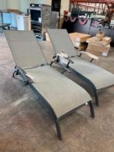 (2) Commercial Sling Chaise Lounge