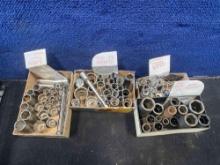 Box Lot Of Sockets And Screws