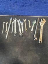 Box Lot Of Wrenches and Sockets