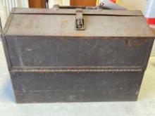 Metal Tool Box With Assorted Items