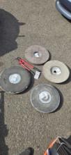 Lot of assorted floor sander discs and cutters