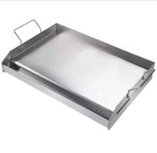 Stainless Steel Griddle 23.5 in. x 16 in. Pre-Seasoned Stove Top Griddle Non-Stick