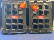 (2) Milwaukee PACKOUT Wall and Floor Mounting Plate