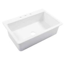 Sinkology Jackson 33in. single bowl kitchen sink*White*