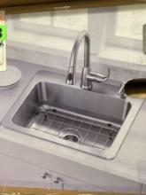 Glacier Bay 25in. single bowl kitchen sink