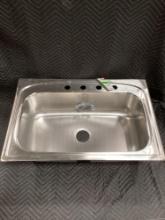 Elkay 33in. single bowl kitchen sink*DAMAGED*