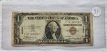 1935A One Dollar Silver Certificate Hawaii Over Print