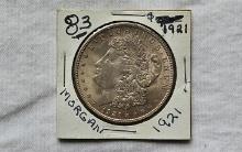 1921 Morgan Dollar