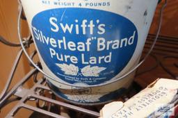 Swift's lard tin and food colors