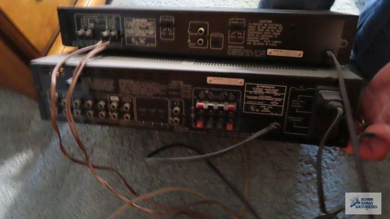 Pioneer stereo amplifier SA-73o and Pioneer digital synthesized tuner model TX-930