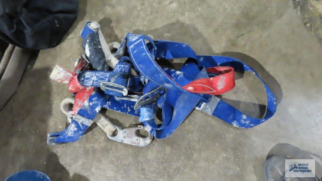 Lot of assorted safety harnesses