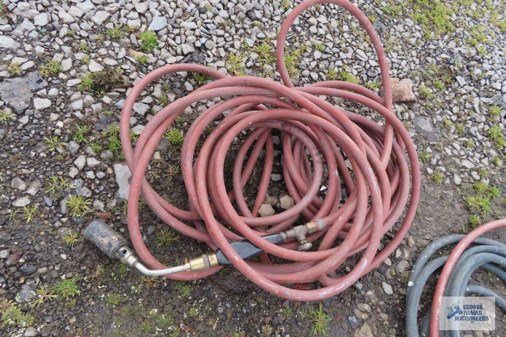 Lot of pneumatic hose and painters hose