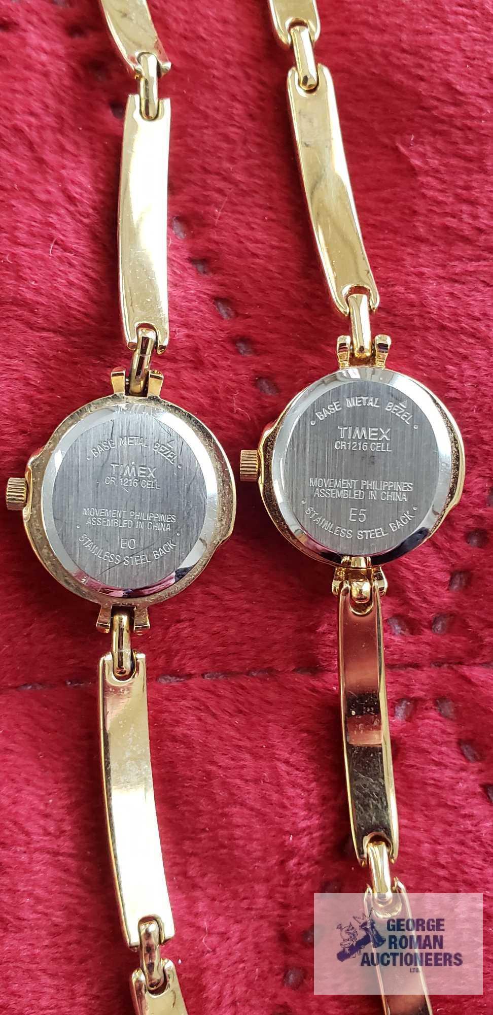 Two Timex Essentials watches